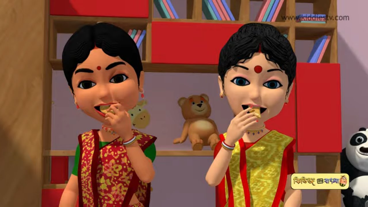 Ghum parani masi pishi & other Rhymes | Best bangla rhymes | Kiddiestv Bangla