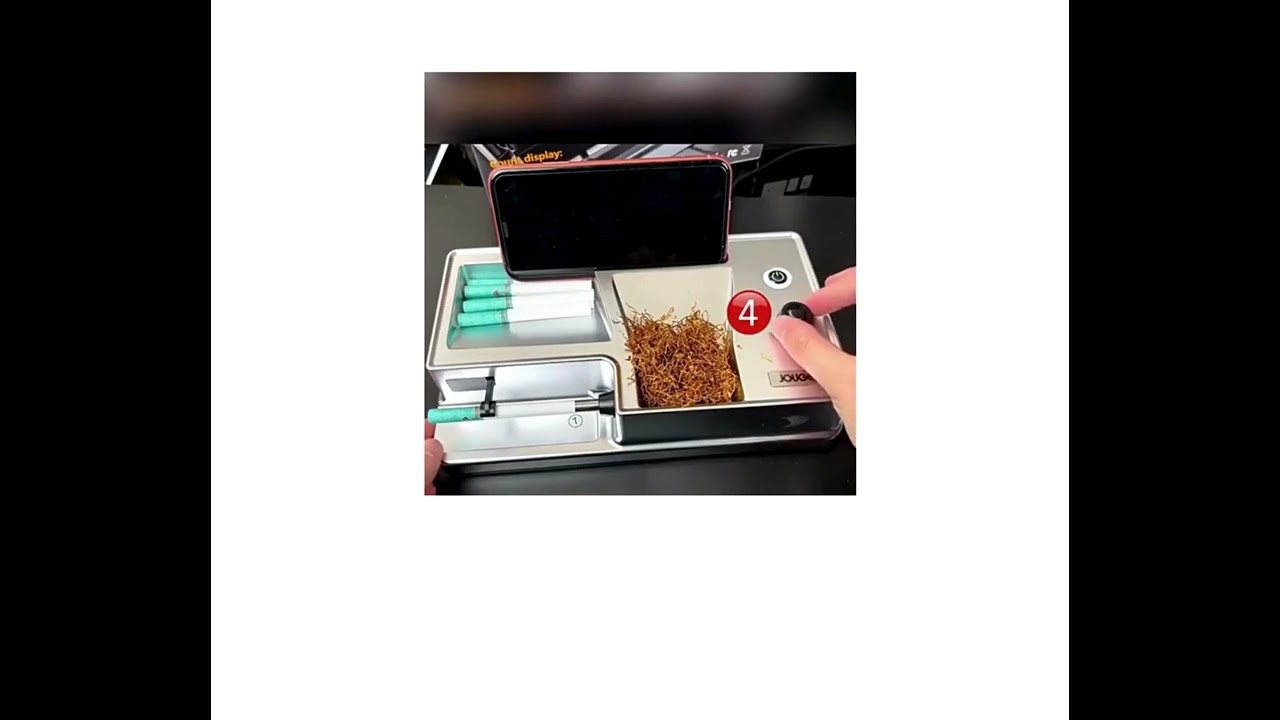 6.5/8mm Tube Electric Cigarette Rolling Machine Infrar Injector Tobacco Filling Auto Cigarette Maker