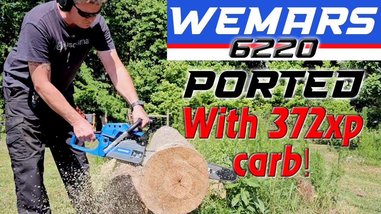 Wemars 6220 с портированным карбюратором 372xp
