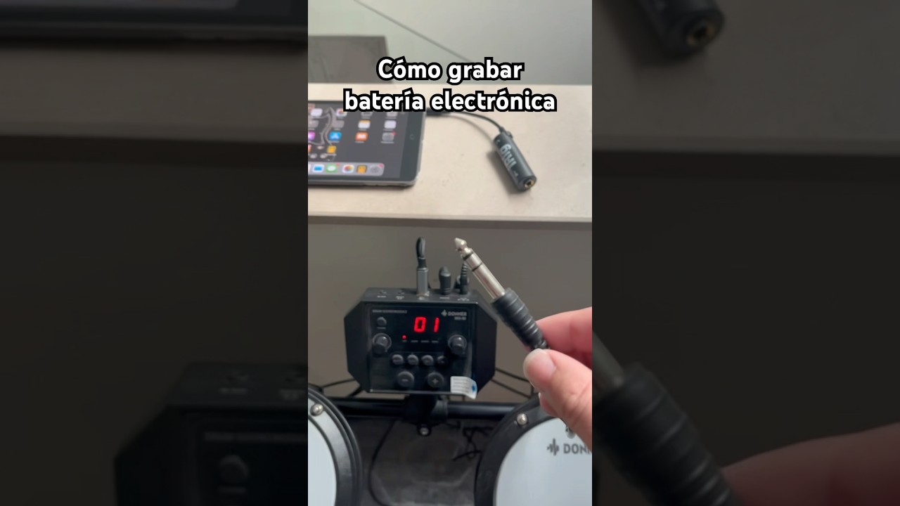 Cómo grabar tu batería electrónica 🥁 #bateriaeletronica #irig #garageband