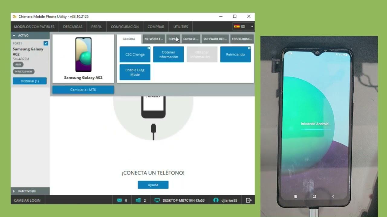Reparar IMEI & ROOT  Samsung A02 A022M U3 bit3 / bit 2 Con ChimeraTool