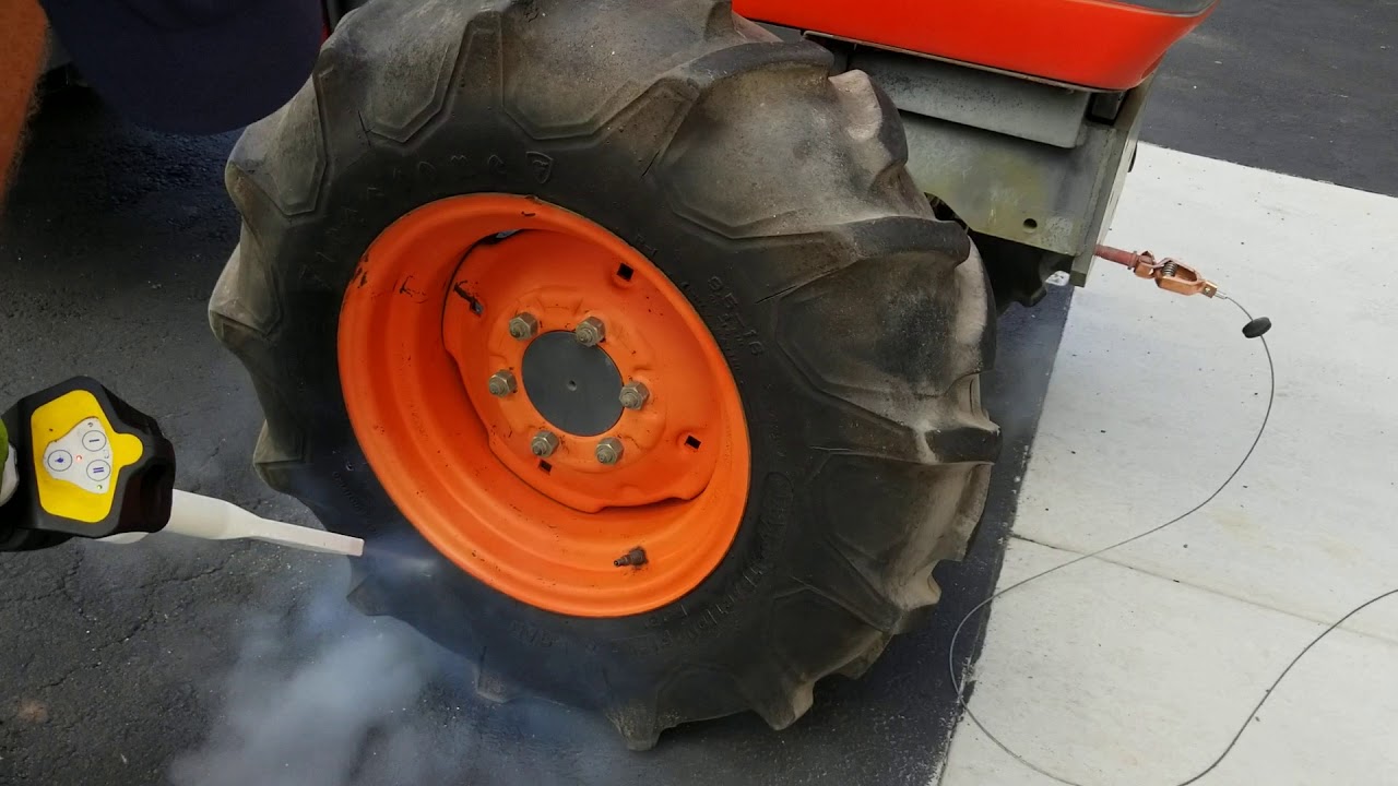 Dry Ice cleaning my friend's Kubota tractor..