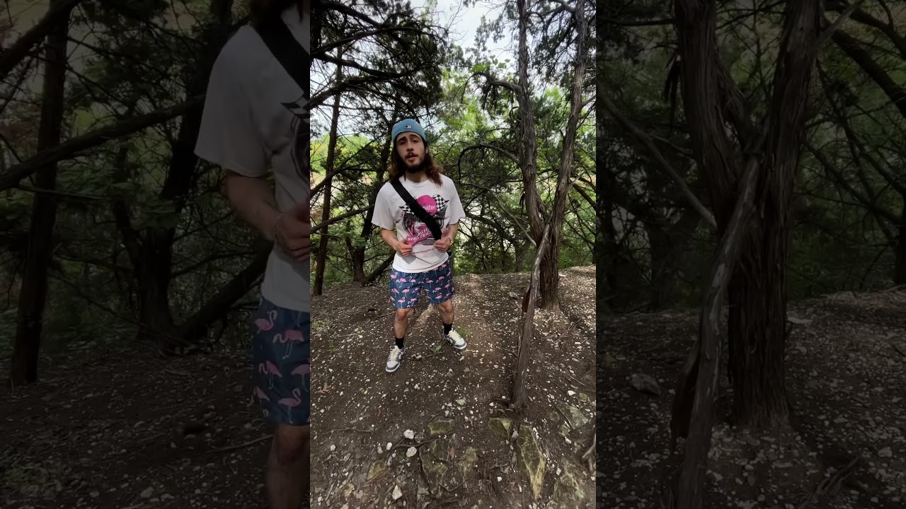 A little devious act on a hike #420 #hike #nature #funny #comedy #music #rap