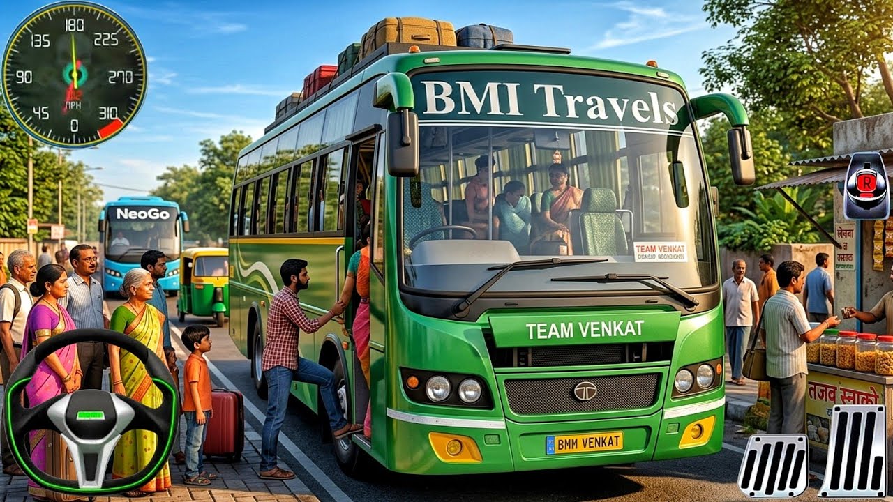 New Indian Bus Simulator 2026 - Realistic Bus Driving 3D - Bus Game Android Gameplay