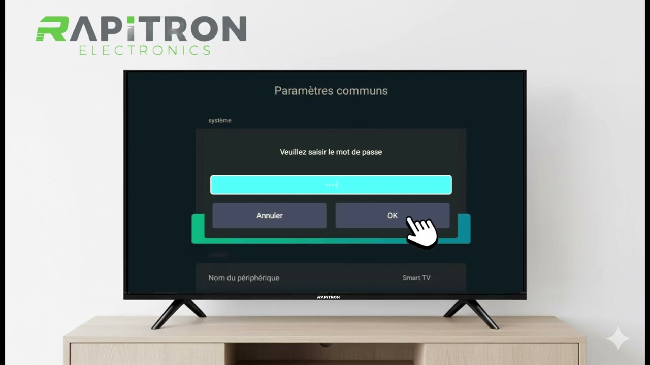 Comment réinitialiser votre TV Rapitron A14