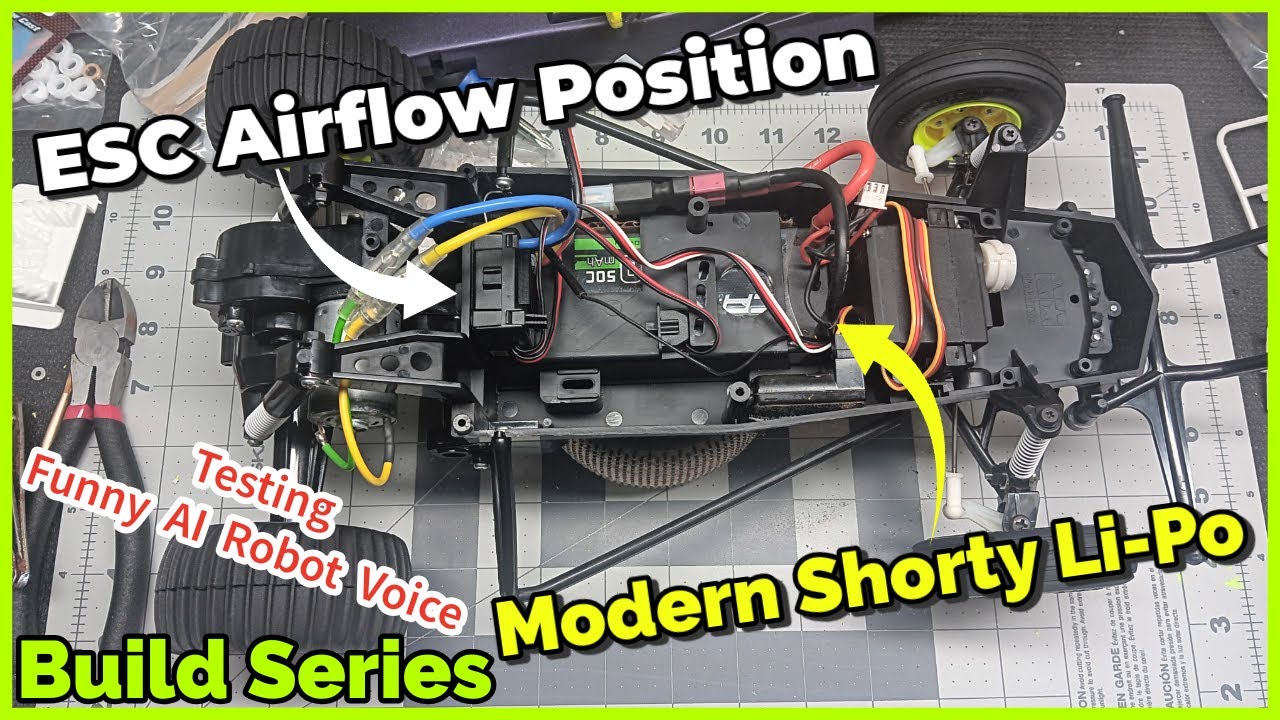 How I Wire a Tamiya Grasshopper: Black Edition Build [ESC, Motor, and Li-Po Battery]