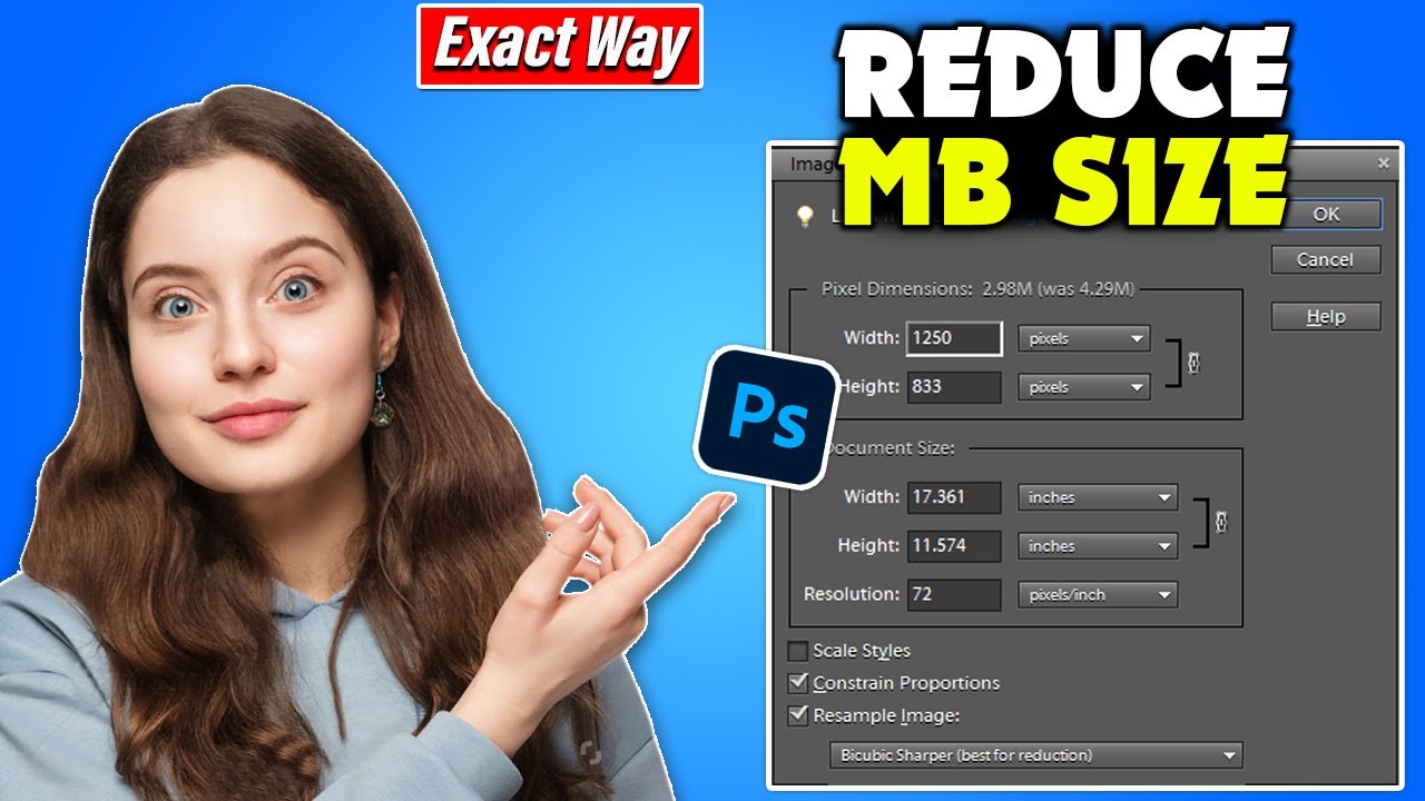 How to reduce image mb size in photoshop [New Method]