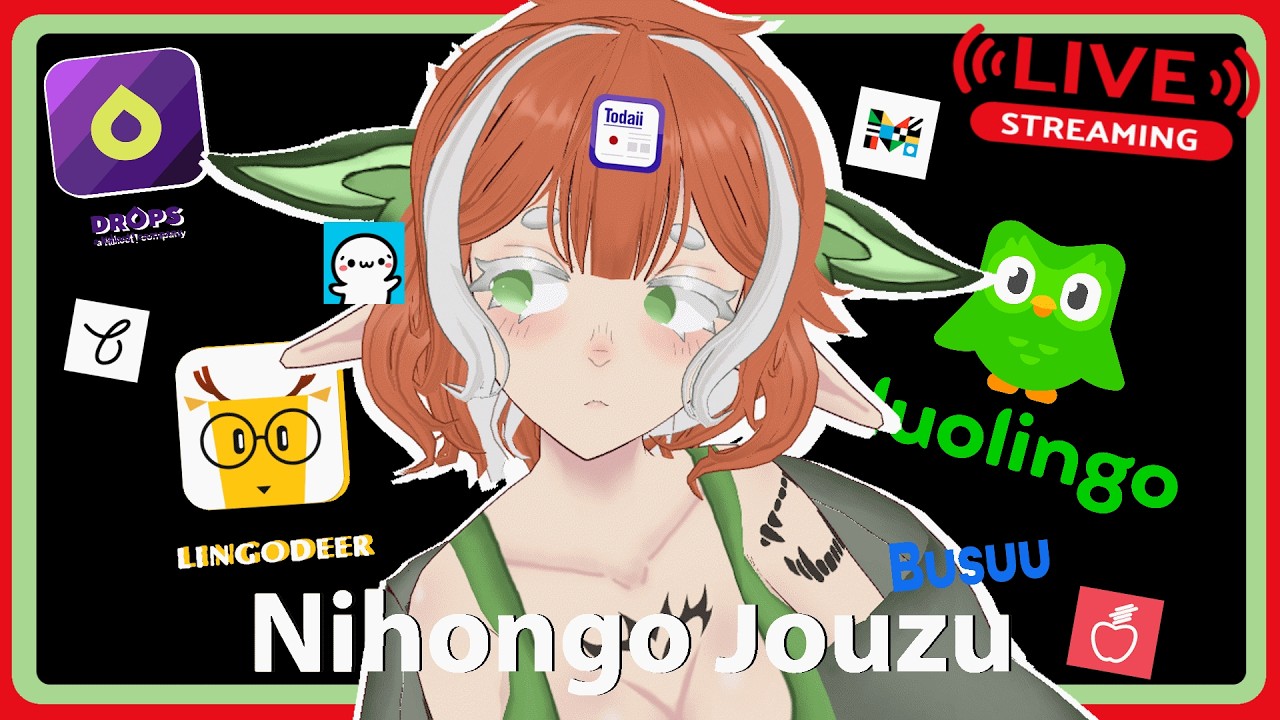 [JP/EN] lets study 🔴Learning Japanese 454/4k words🔴bat vtuber learns Japanese🔴
