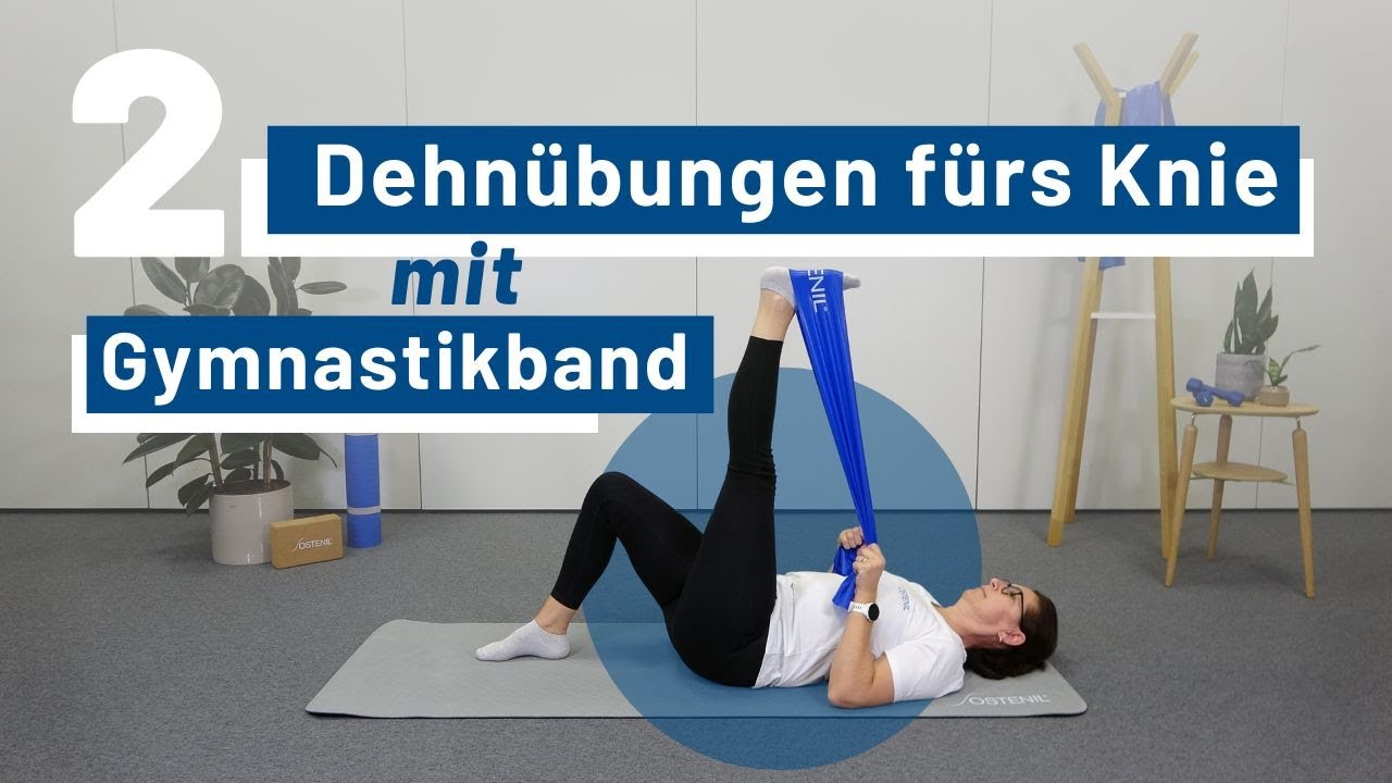 Mehr Beweglichkeit für Ihr Knie – 2 effektive Übungen mit Gymnastikband