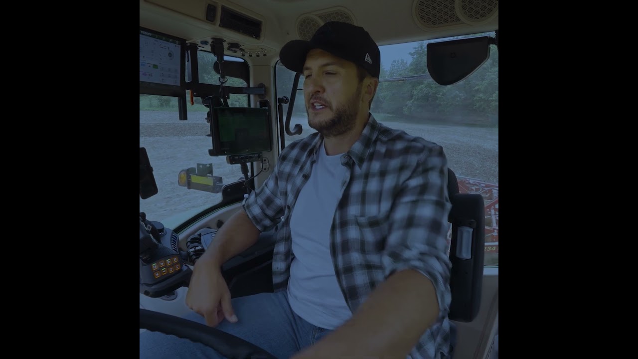 Luke Bryan reflects on his Farm Tour concert series from the cab of his Fendt 724 tractor