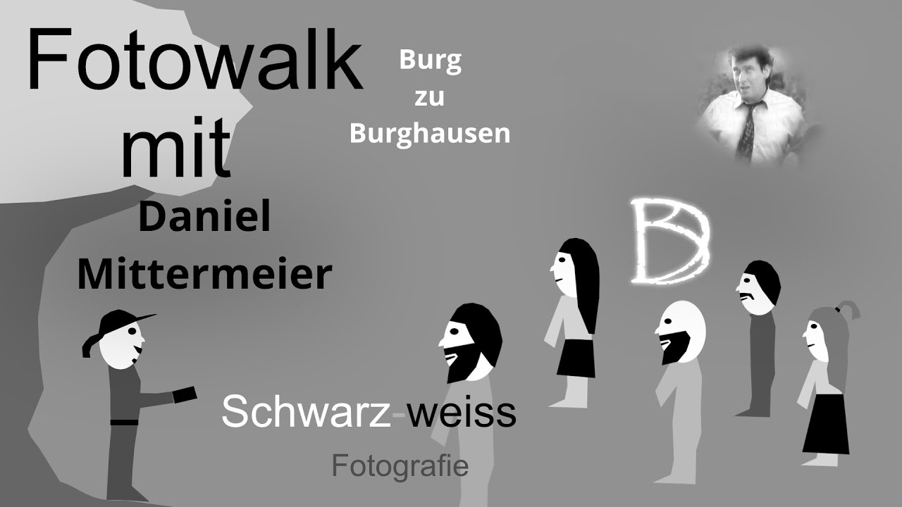 Fotowalk auf der Burg zu Burghausen mit Daniel Mittermeier - schwarz-weiss - Fotovideo - Slideshow