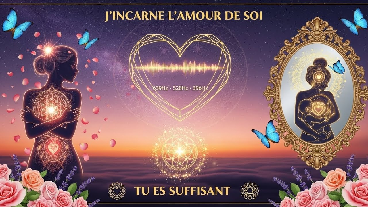 JE SUIS AMOUR DE SOI 💖🌹 639Hz+528Hz+396Hz |Acceptation Inconditionnelle |Guéris Ton Enfant Intérieur