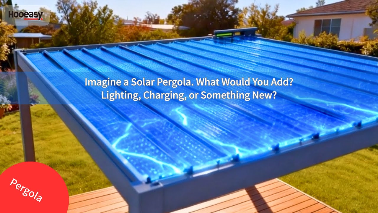 🌞 Solar Pergola Concept: Exploring the Future of Outdoor Structures