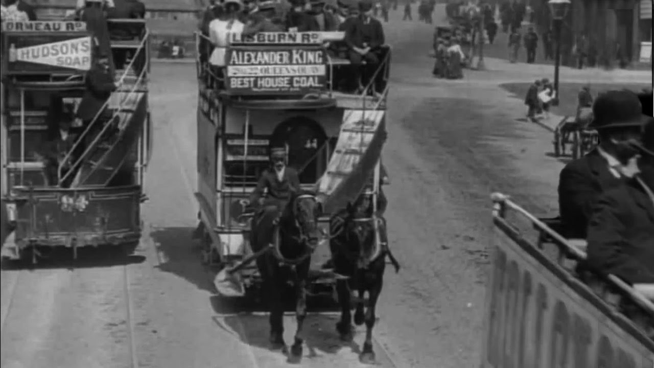 A Ride on a Tramcar through Belfast, 1901 (w/ Sound!)