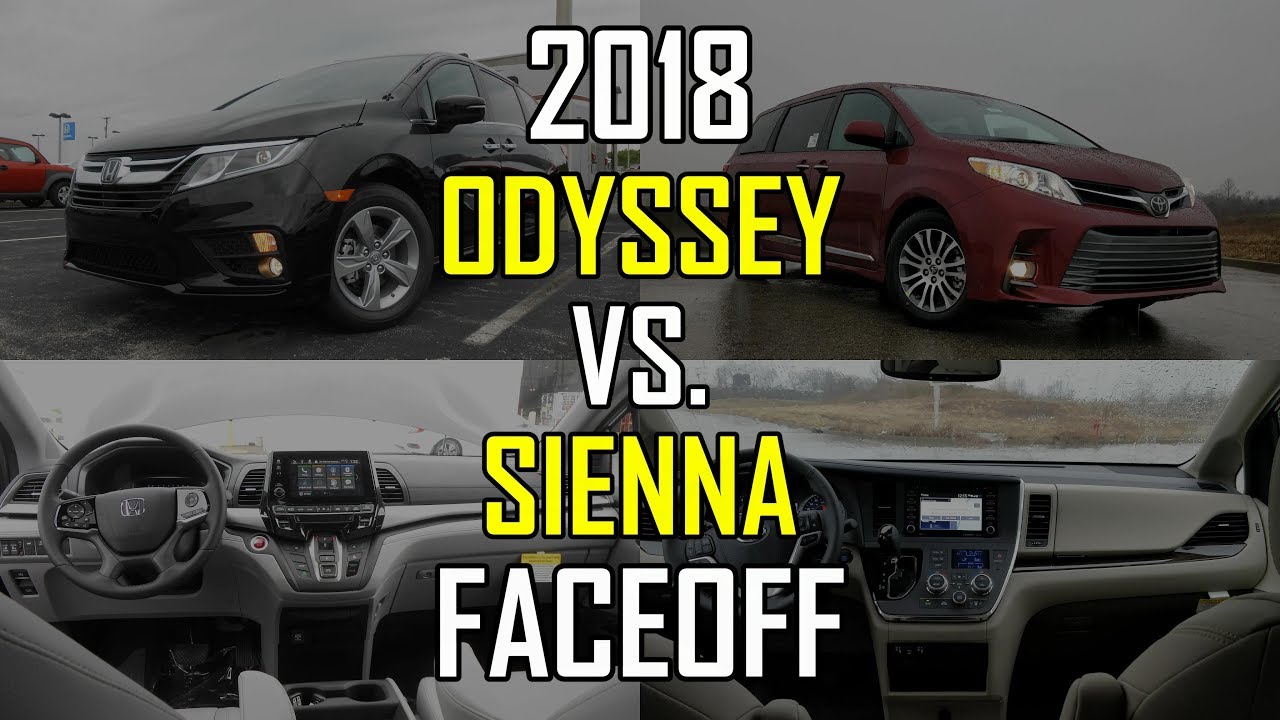 2018 Honda Odyssey EX-L vs. 2018 Toyota Sienna XLE: Faceoff Comparison