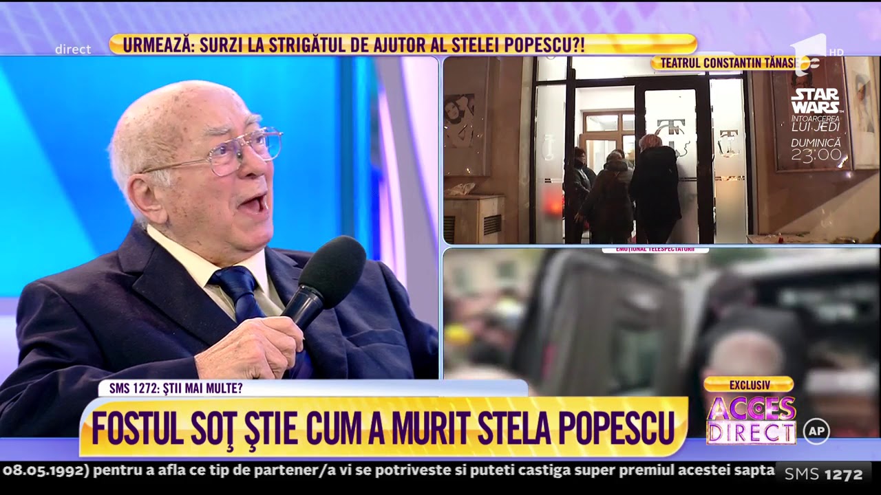 Fostul soț știe cum a murit Stela Popescu: 