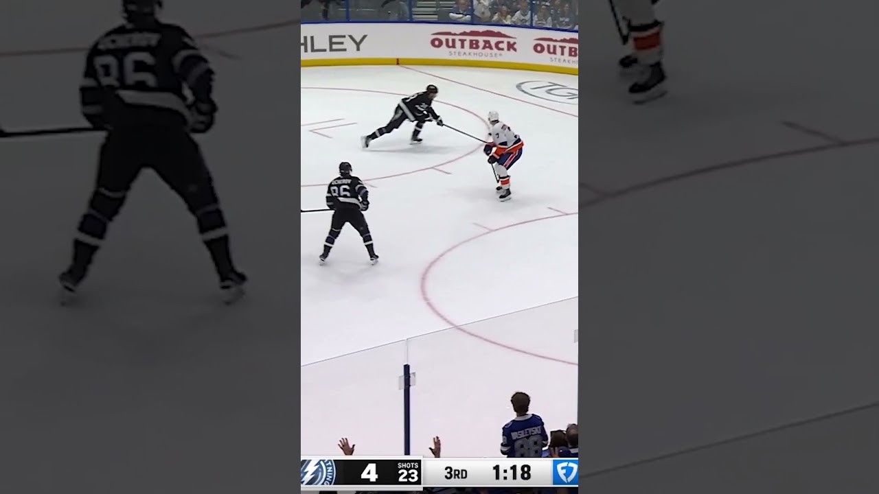 Kucherov Passes on the Empty Net! 🤯