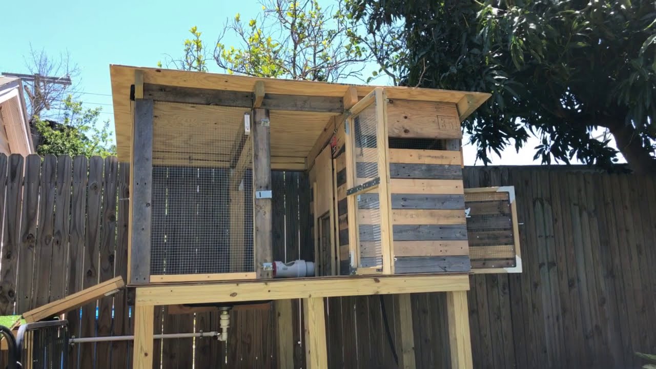 Do It Yourself - Duck Coop and Ramp with auto-waterer and plumbing