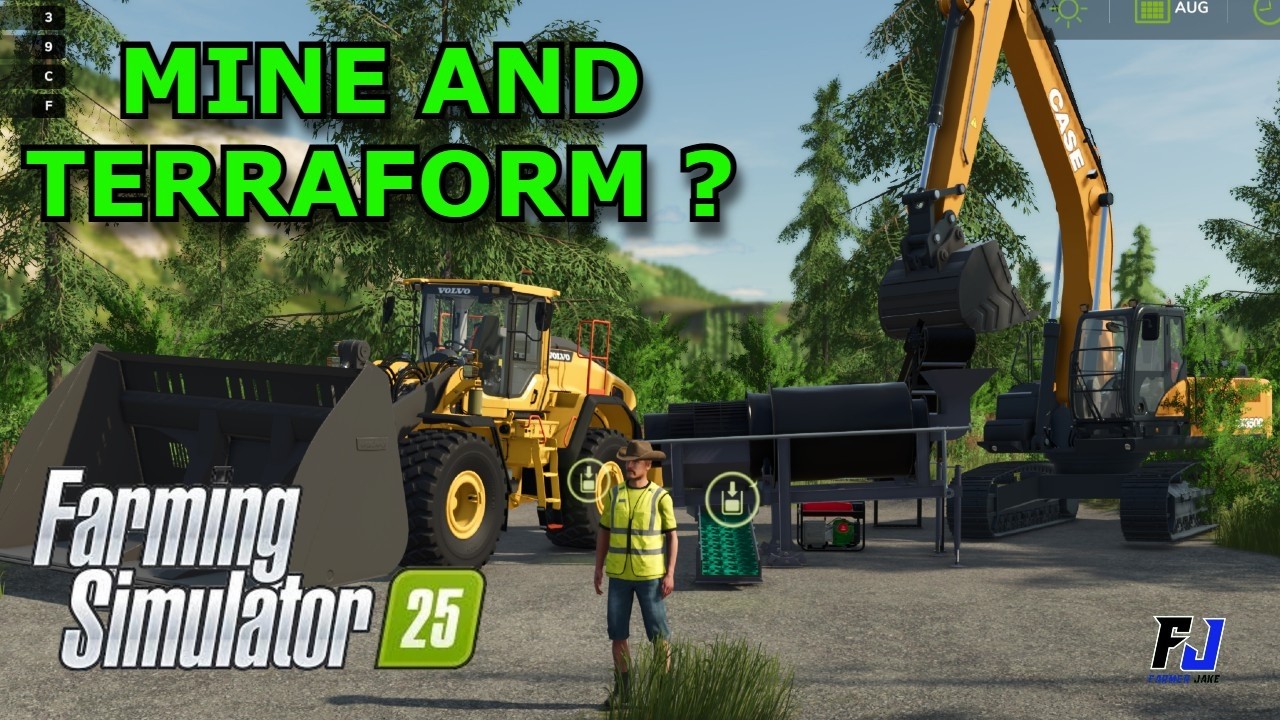How to Goldmine In FS25 ANYWERHE! with TERRAFROMING!