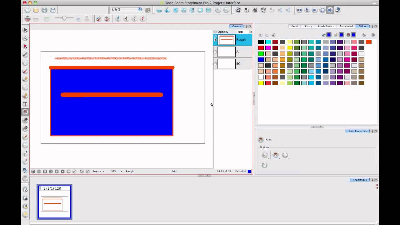 The Interface in Animate Pro & Storyboard Pro
