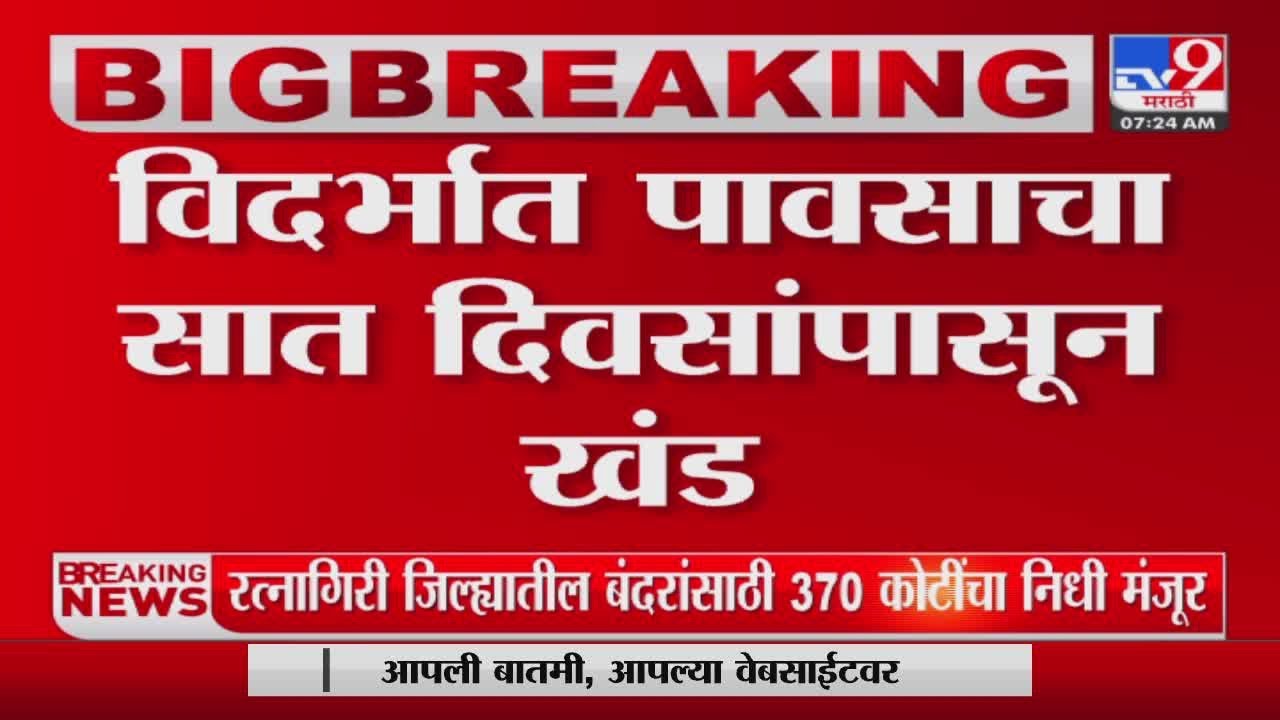 Vidarbha Rain Update | विदर्भात पावसाचा खंड पडल्याने शेतकऱ्यांची चिंता वाढली