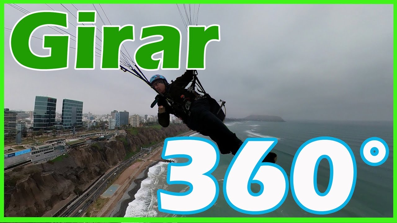 Cómo hacer giros de 360 grados en parapente