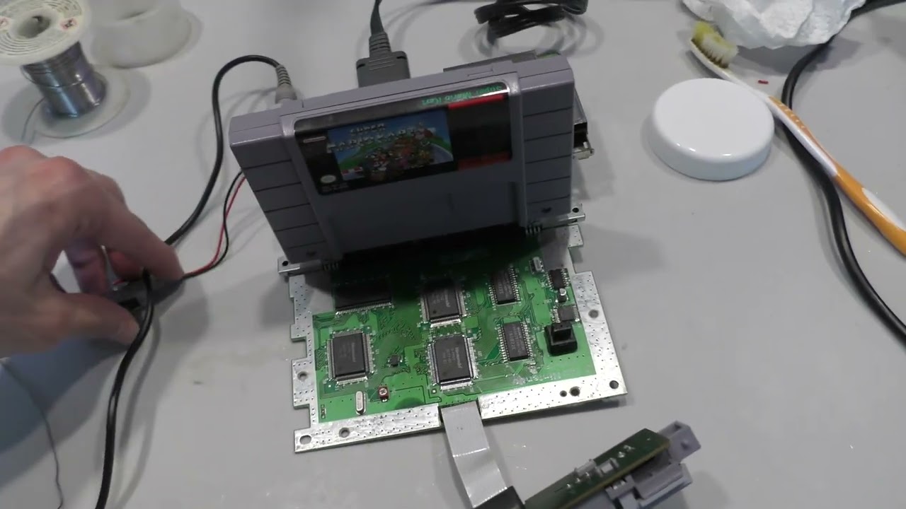 Ремонт SNES: сбои в графике и волнистые линии