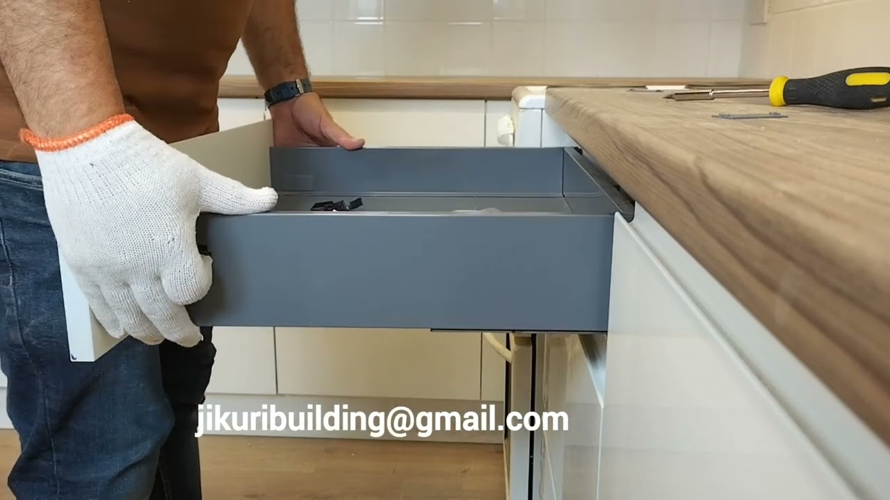 How to remove (release) B&Q drawers.