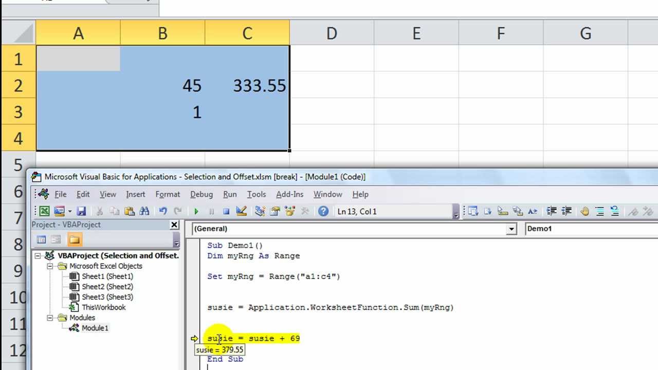 Excel VBA Tips n Tricks #4 Set up a Temporary Range for your Macro!