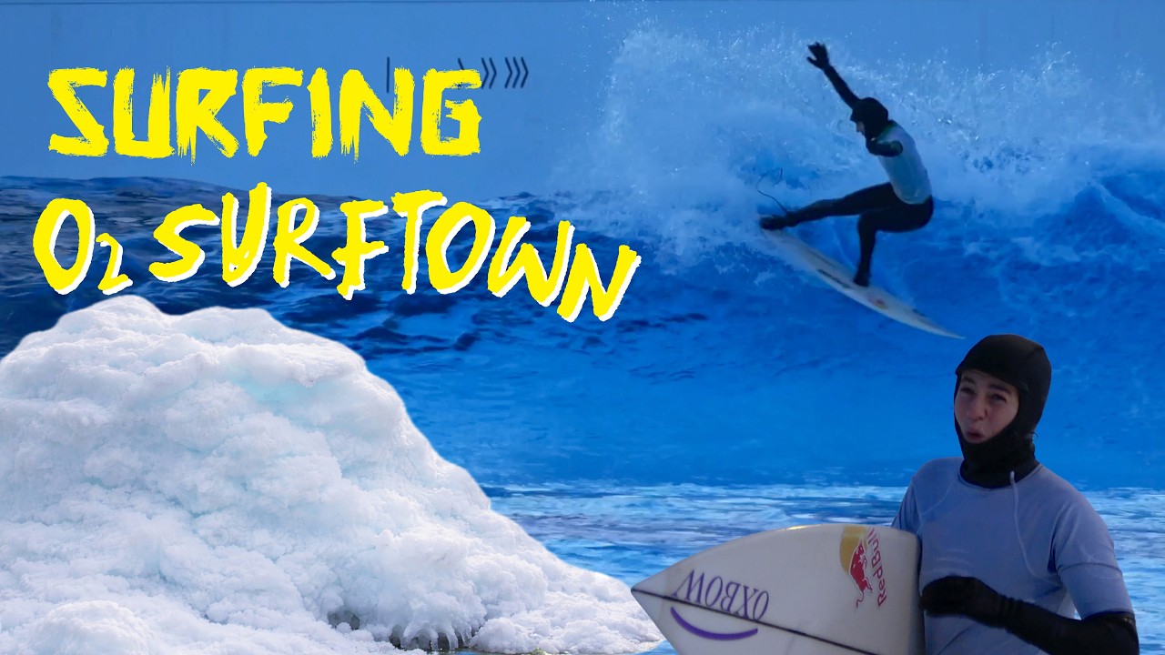 SURFING IN MUNICH O2SURFTOWN WAVEPOOL - during the coldest time of the year