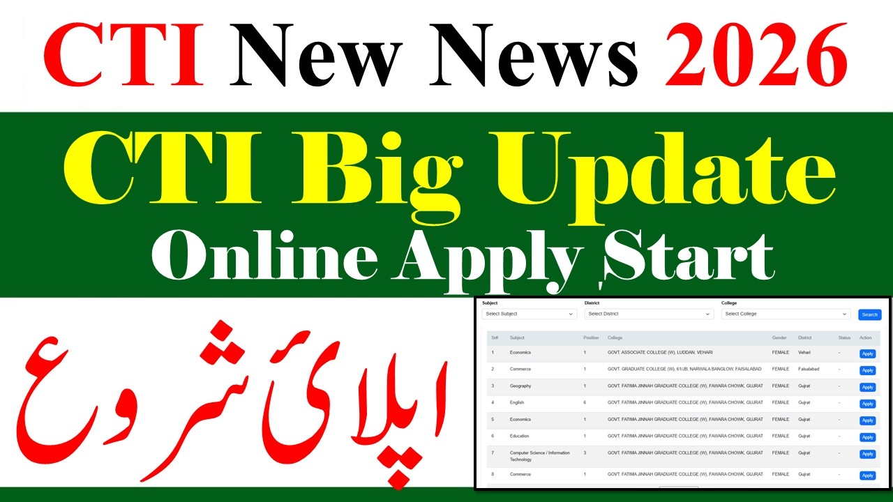 CTI How To Apply Online Full Method 2026 | CTI Jobs 2026 Apply Button Enabale | CTI New Jobs 2026