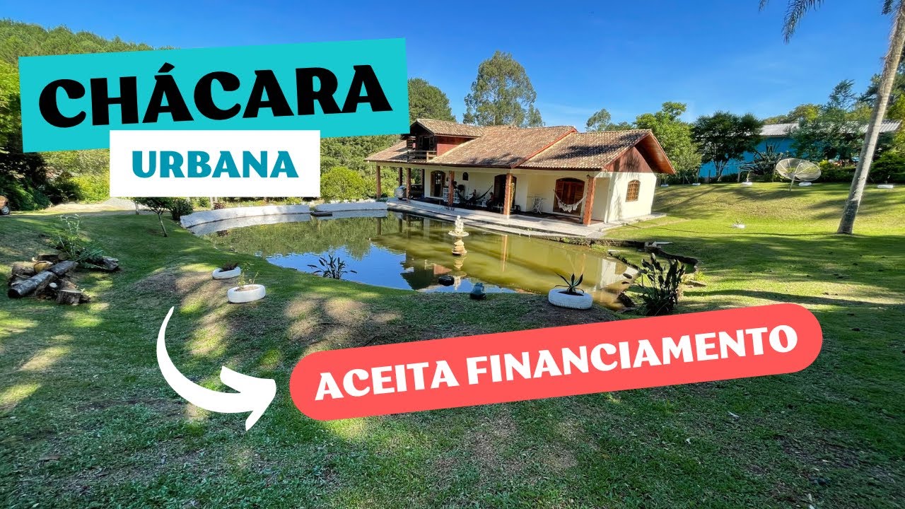 CHÁCARA URBANA 5.000M² | CASA ALVENARIA 5 QUARTOS | TANQUE | ACEITA FINANCIAMENTO