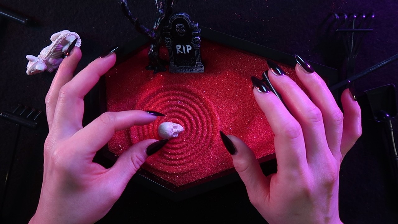 ASMR RELAXING Spooky Sand Garden ⭐ Gentle Sounds ⭐ Soft Spoken