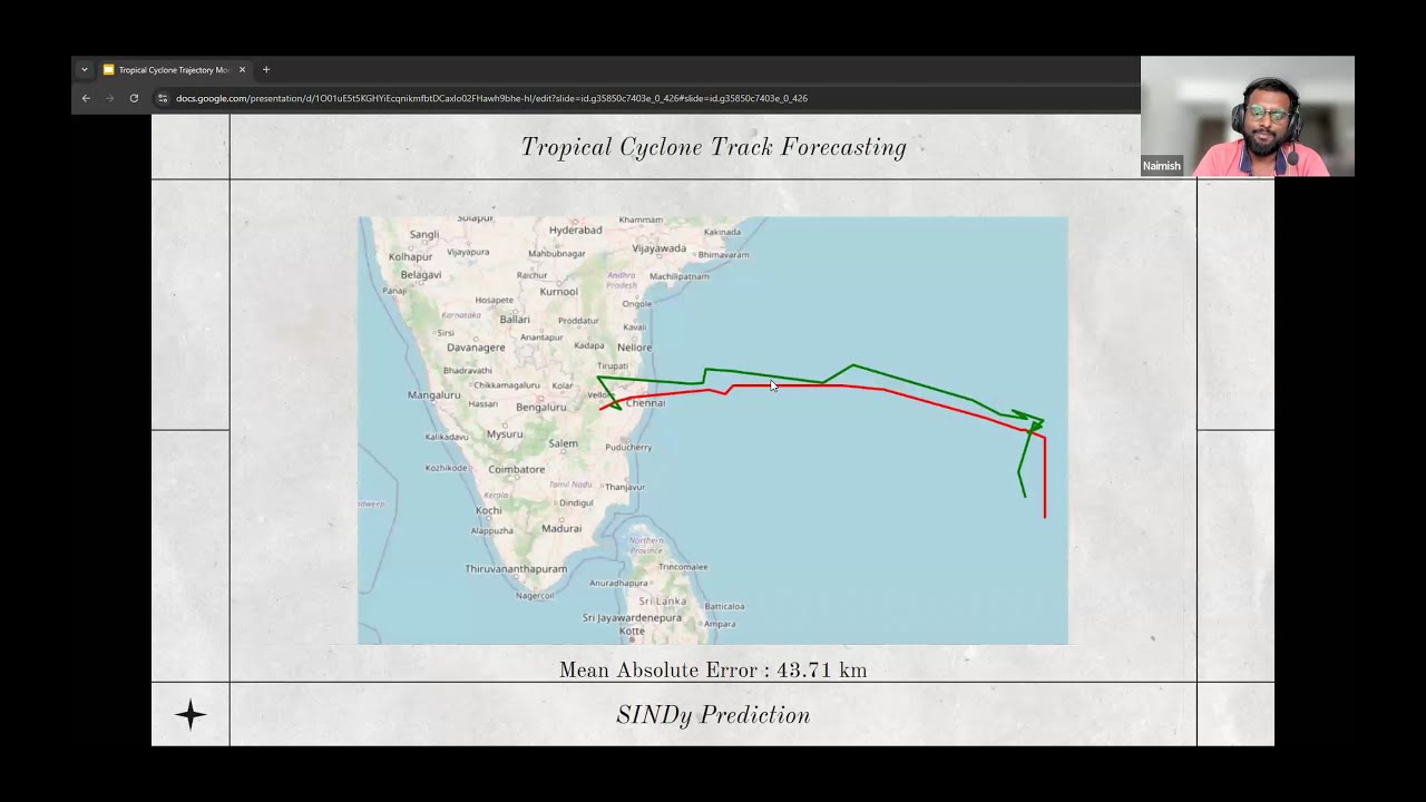 SciNoj Light #1 - 2.3: Tropical cyclone trajectory modelling - K Ram Narayan, Naimish Mani B