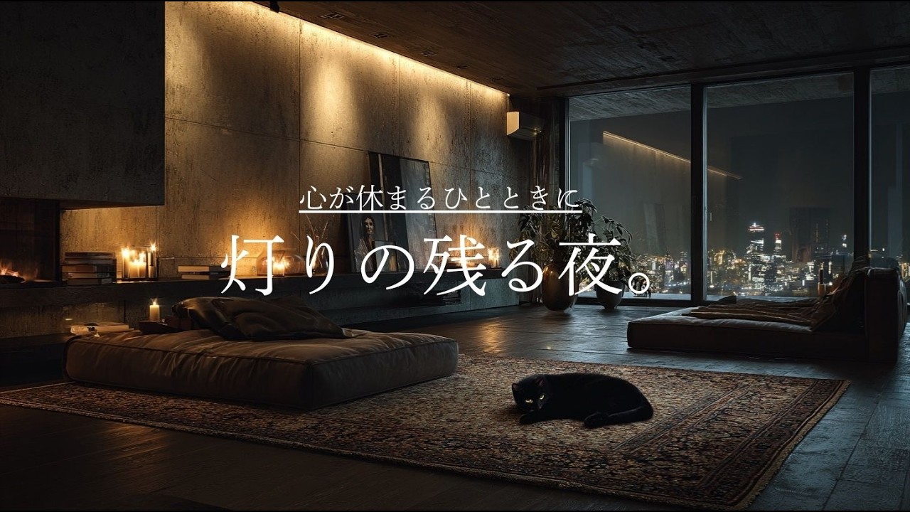 【癒やされるBGM】🌙心が休まるひとときに、灯りの残る夜。