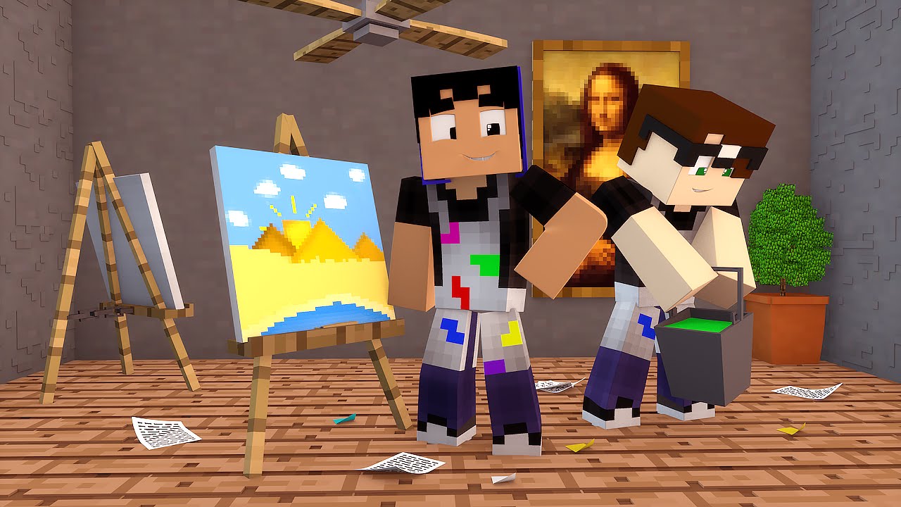 Minecraft: MELHORES PINTORES DO BRASIL! (Pixel Painters)