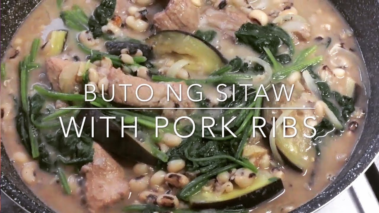 Buto ng sitaw with pork spare ribs😋tagalog/with recipe