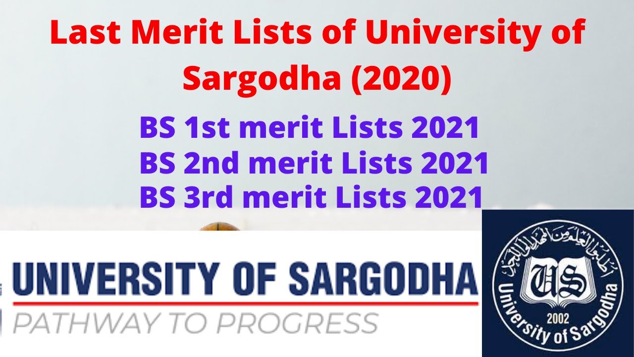 Closing Merit List of BS Programs University of Sargodha | UOS Merit Lists 2021 | Closing merit UOS