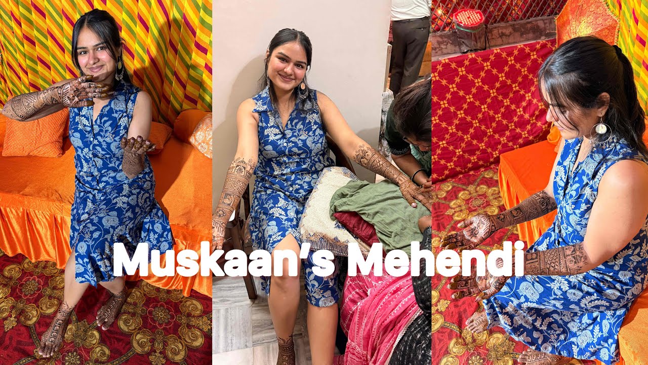 Muskaan Ki Mehendi 💚 Bride Vibes, Dance Masti & Family Fun | Pre-Wedding Vlog ✨