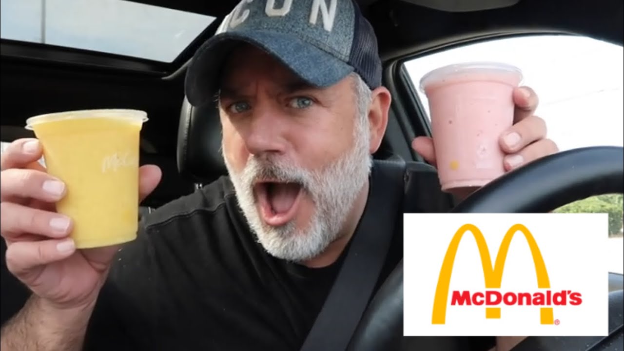 TRYING MCDONALDS NOT SO HEALTHY SMOOTHIES!