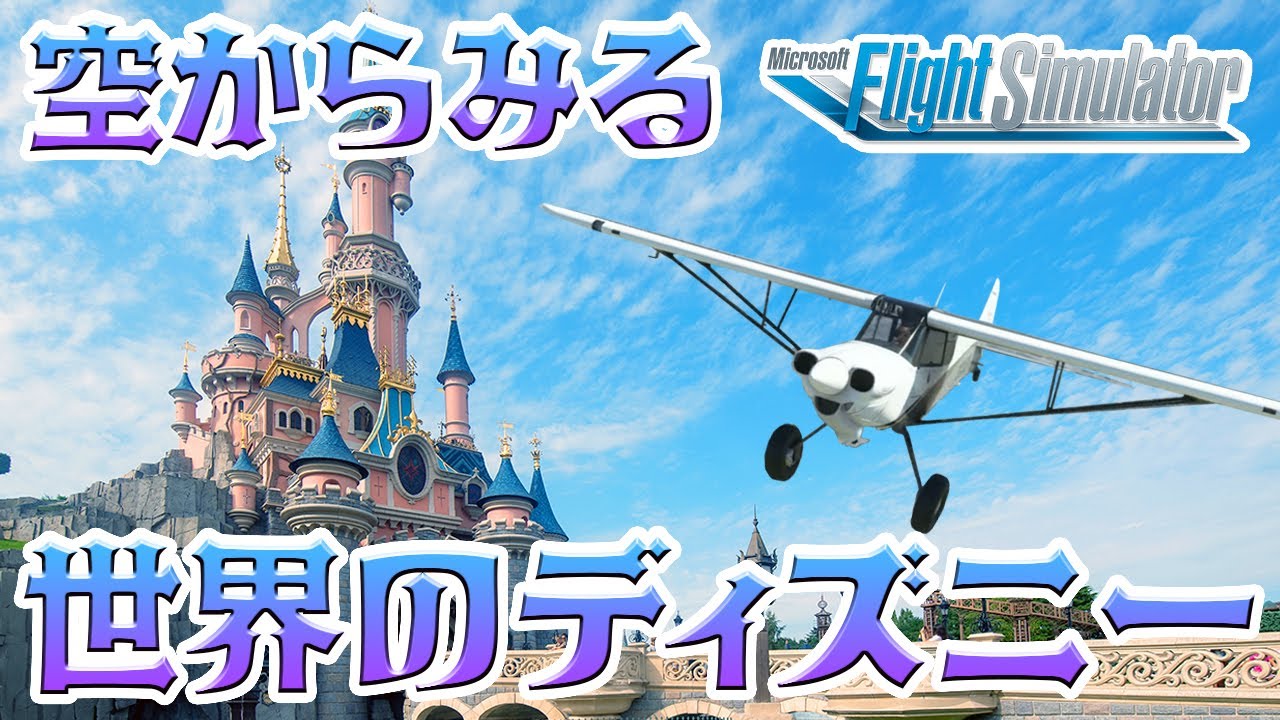 【MSFS】世界のディズニーパークを上から観てみよう