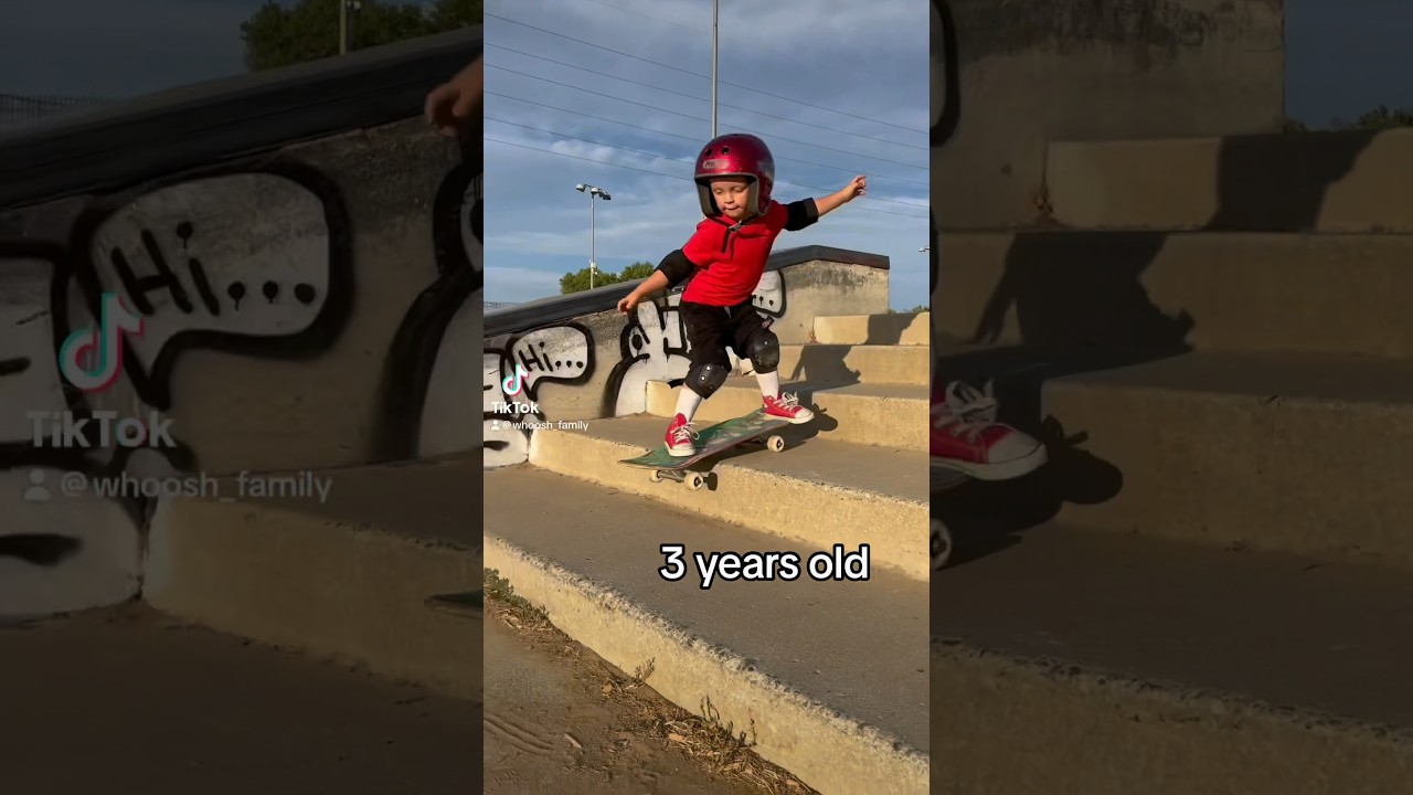 ТОГДА VS СЕЙЧАС! Обучение скейтбордингу (3-6 лет) #скейтбординг