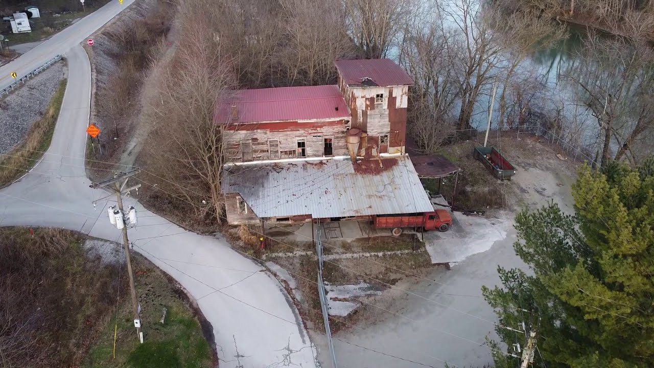 Aerial Footage of Grist Mills, Covered Bridges, and Dams in Indiana