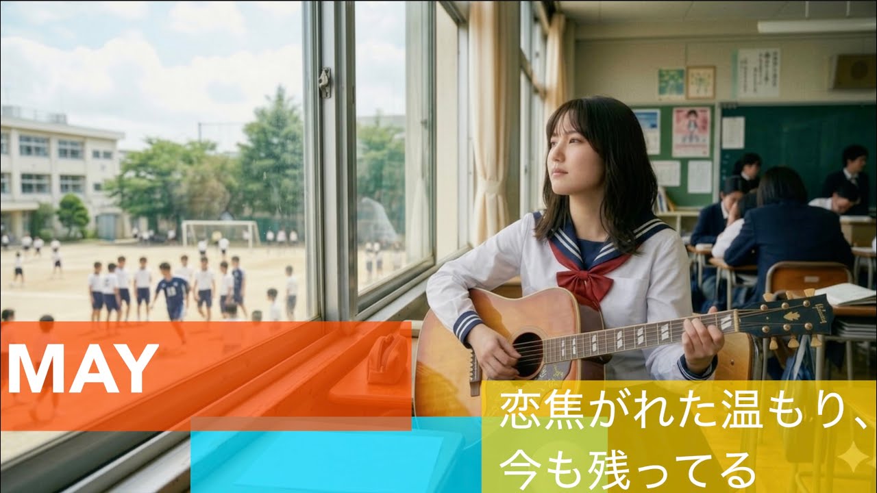 MAY恋焦がれた温もり、まだ残ってる　#AI作曲