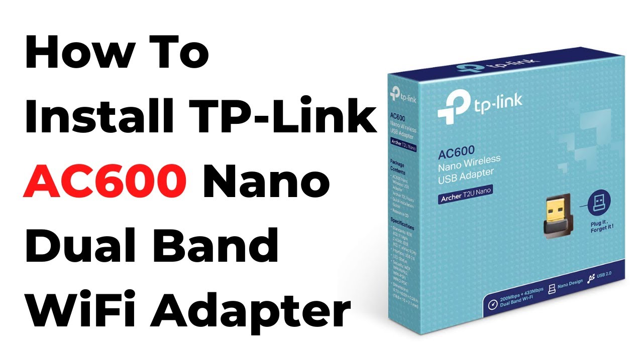 Jak zainstalować kartę sieciową TP-Link Archer T2U Nano | AC600 Wireless USB Adapter w systemach ...