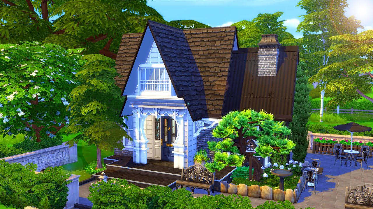 Gothic Tiny House // Sims 4 Speed Build