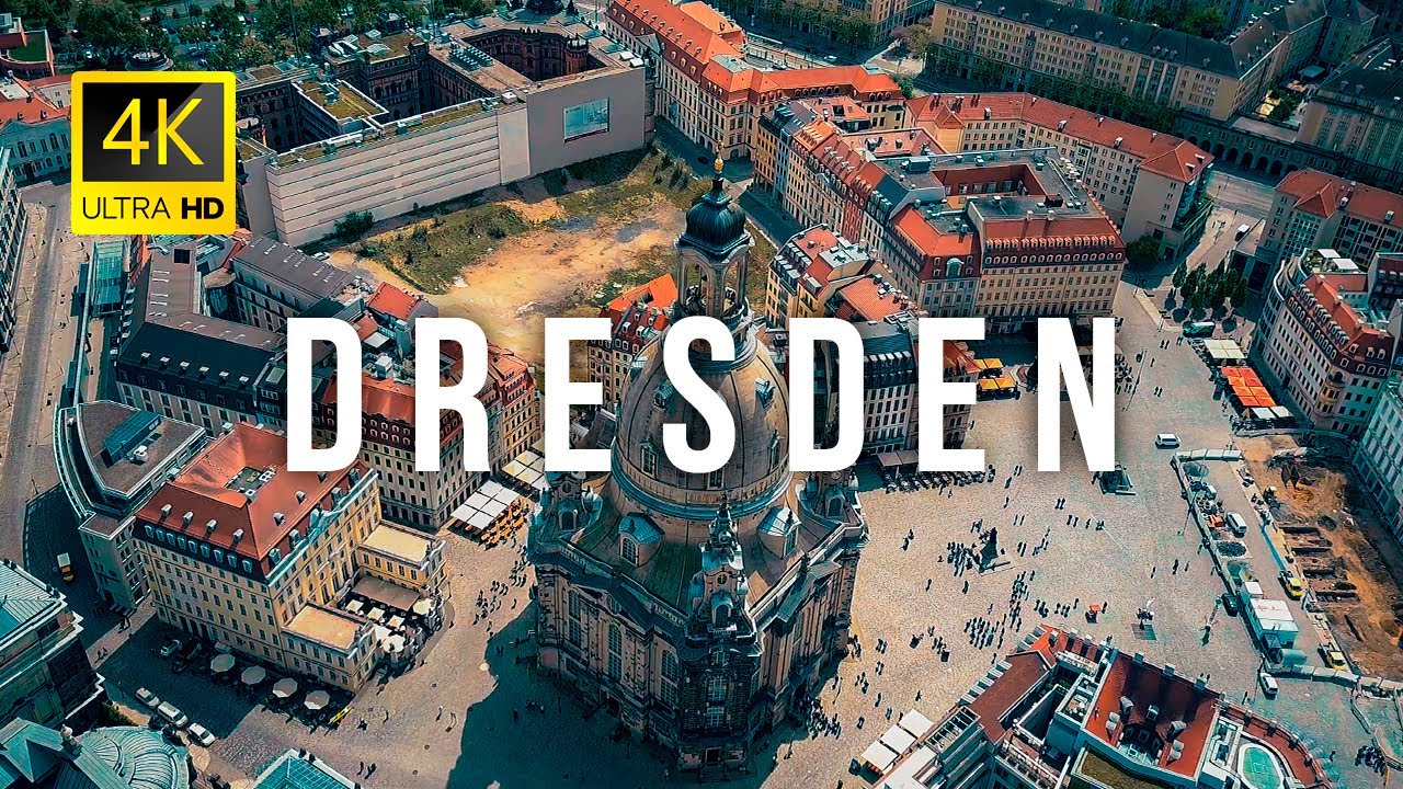 Dresden city, Germany 🇩🇪 in 4K Ultra HD | Drone Video