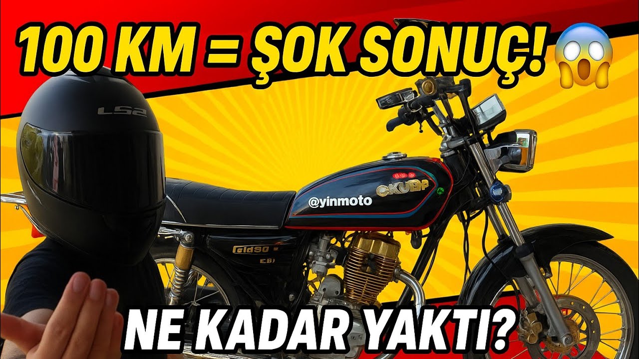 100 KM Yaptım, Sadece Bu Kadar Yaktı! 😱 | Kuba Çita 50 R Gold #motovlog #motorcycle