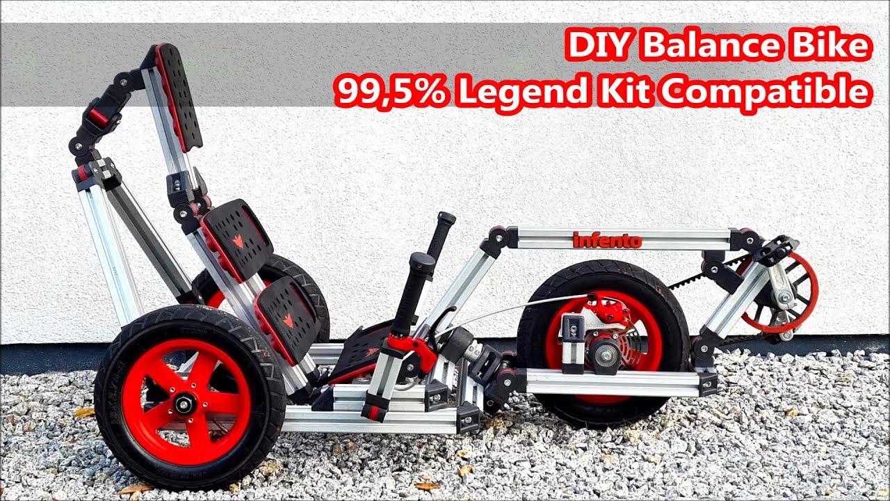 The Balance Bike reloaded, made from INFENTO parts:   Tilt to steer!   FREE BUILDING INSTRUCTION