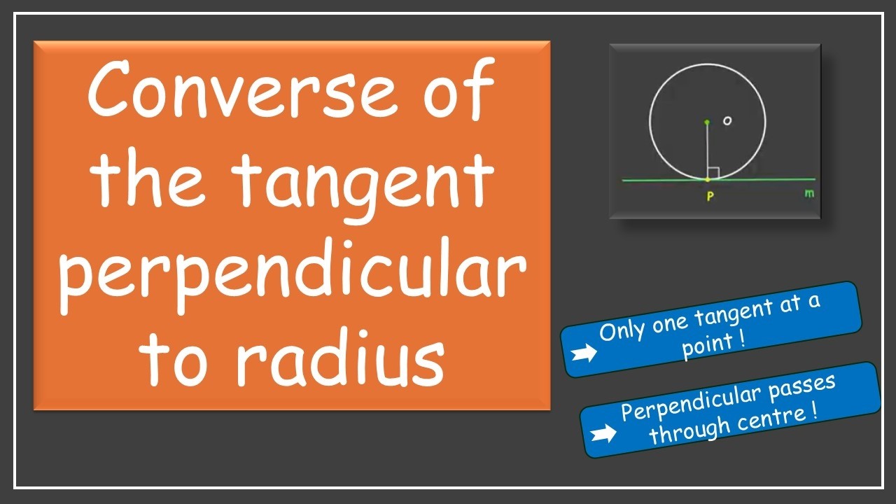 Converse of tangent-radius theorem |Tangents and Secants to a Circle |TG G10 | Math | Khan Academy